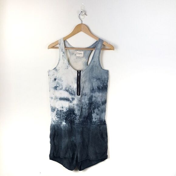 Gypsy 05 Silk Tie Dye Romper - Picture 1 of 8